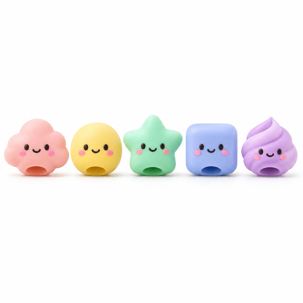 Aveldrin™ Cute Pencil Topper & Grip Set