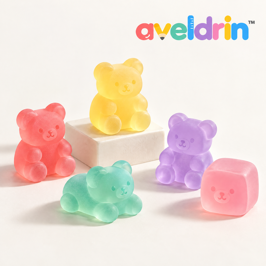 Aveldrin™ Colorful Squishy Bear Set