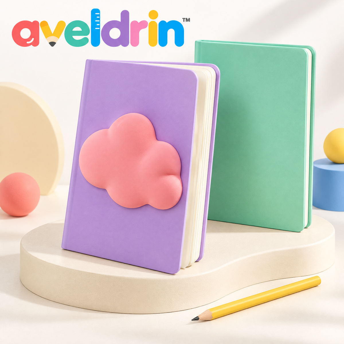 Aveldrin™ Soft Cloud Cover Notebook