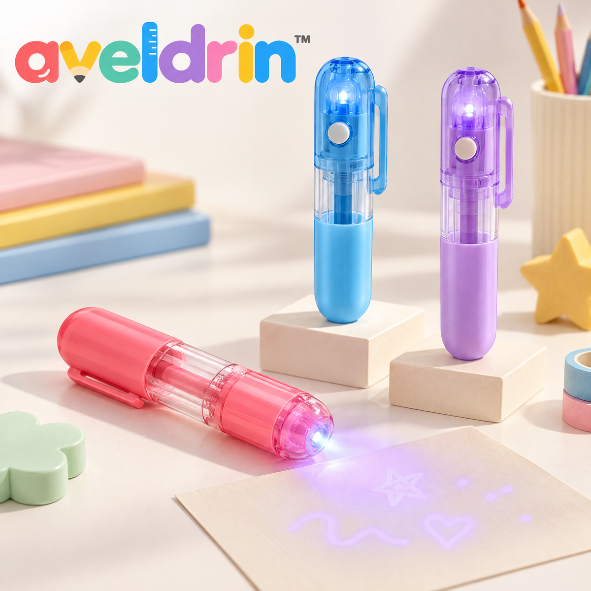Aveldrin™ Light-Up Secret Message Pen