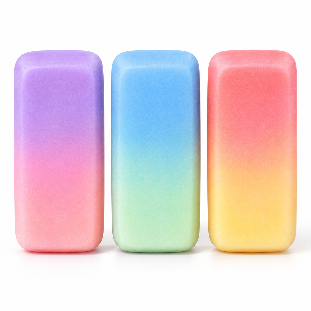 Aveldrin™ Gradient Color Block Eraser Set