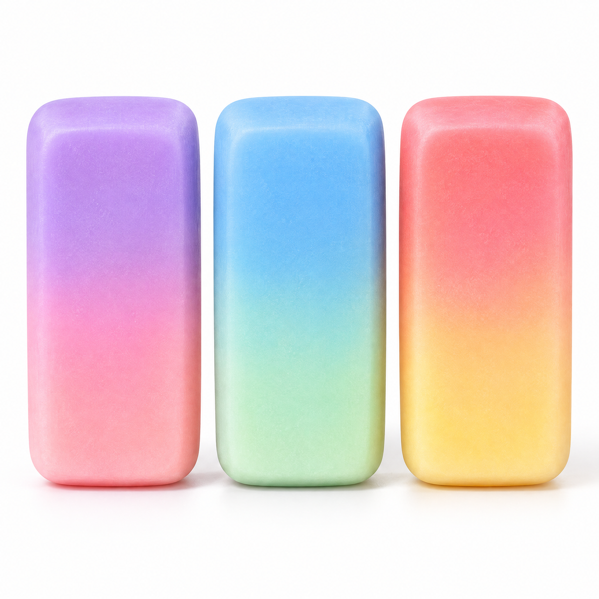 Aveldrin™ Gradient Color Block Eraser Set