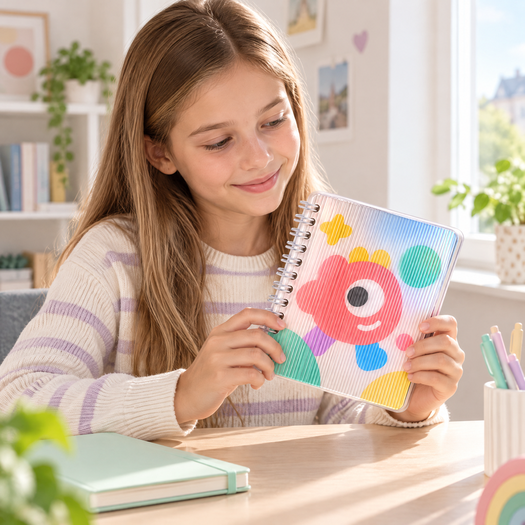 Aveldrin™ Cute Character Spiral Notebook
