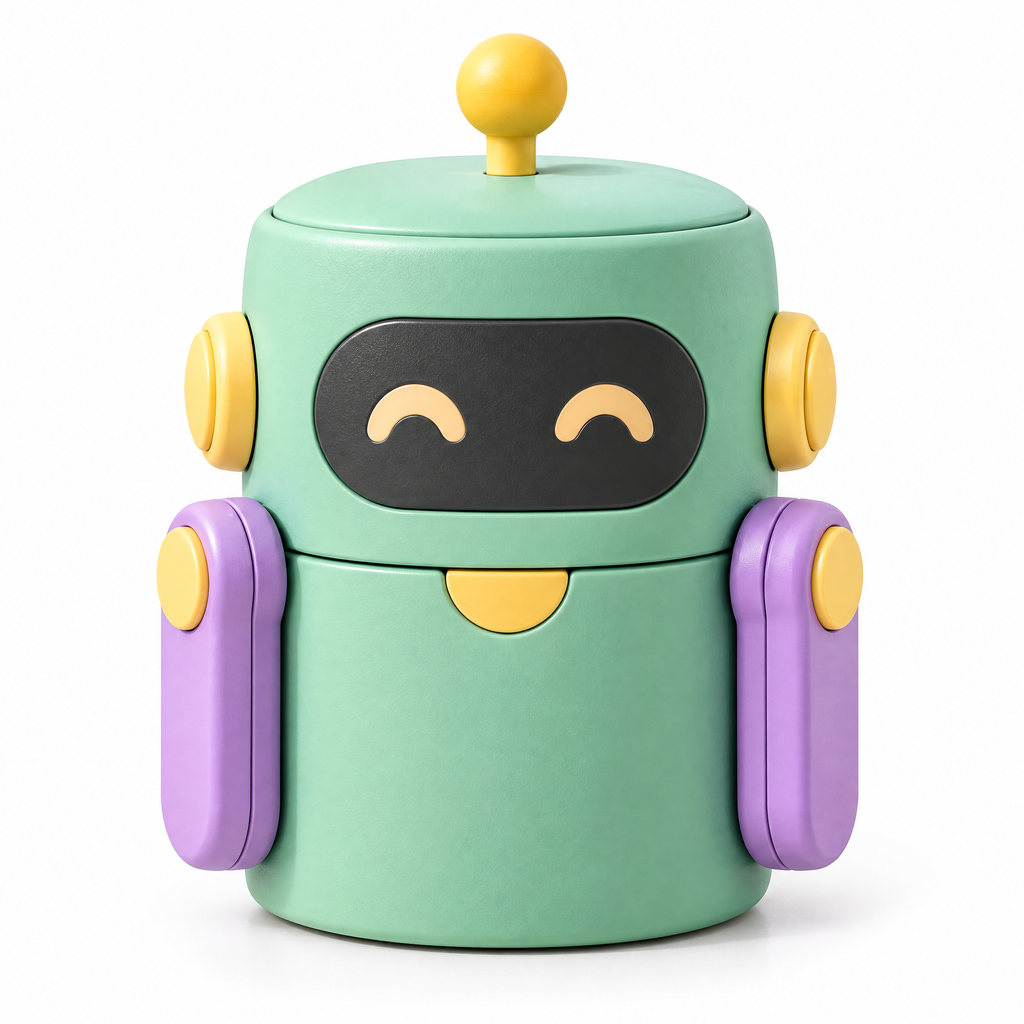 Aveldrin™ Robot Pop-Up Pencil Holder