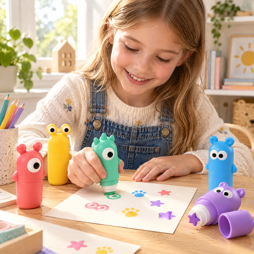 Aveldrin™ Cute Character Stamp Set