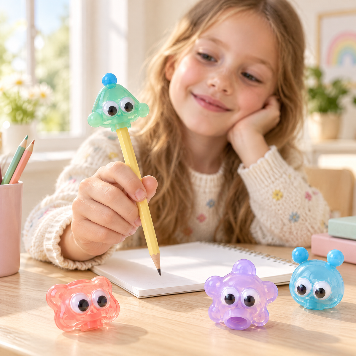 Aveldrin™ Googly Eye Pencil Topper Set