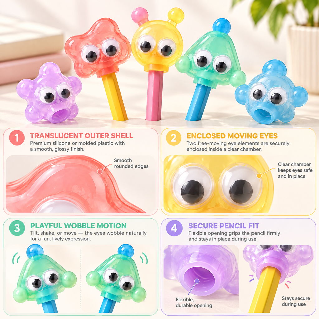 Aveldrin™ Googly Eye Pencil Topper Set